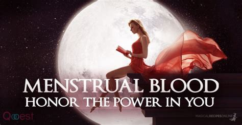 Blood magic with menstruation as an ingredient